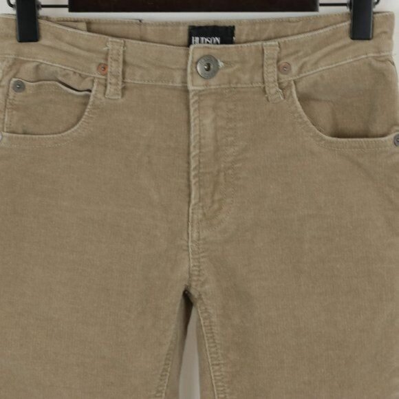 Hudson Jeans Girls Size 10 Tan Corduroy Adjustable Waist Skinny Jeans - Picture 2 of 11